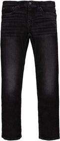 img 2 attached to 👖 Elastic Waistband Jeans for Boys - Levis (Rinse Color)