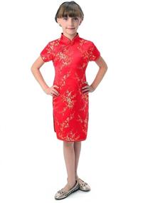 img 1 attached to 🌸 Captivating Bitablue Girls Red Chinese Dress: Adorned with Golden Wintersweet Blossom