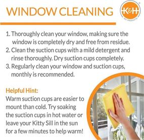 img 1 attached to 🐱 K&H PET PRODUCTS Universal Mount Kitty Sill Cat Window Perch - The Perfect 14 x 24 Inches Original Solution