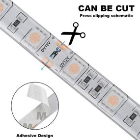 img 1 attached to 💡 Comboss LED UV Black Light Strip - 16.4ft, 300 SMD 5050 LEDs, 72W, Waterproof IP65, Flexible & durable design!