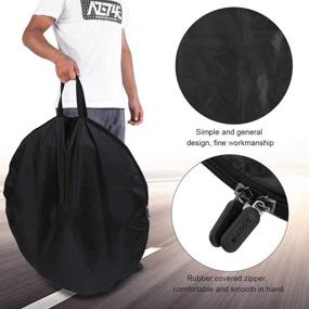 img 1 attached to 🚲 Bike Wheel Bag - Soft Bicycle Wheelset Bag for MTB & Road Bikes - Convenient Carrying Bag for Cycling