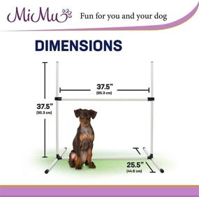 img 1 attached to 🐕 Enhance Canine Agility with MiMu Agility Jump Bars - 4 Pack Exercise Hurdles for a Dynamic Backyard Dog Obstacle Course