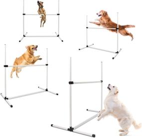 img 3 attached to 🐕 Enhance Canine Agility with MiMu Agility Jump Bars - 4 Pack Exercise Hurdles for a Dynamic Backyard Dog Obstacle Course