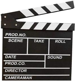img 4 attached to 🎬 BERON Professional Vintage Film Clap Board Slate Cut Prop Director Clapper (Black) for TV and Movie Productions