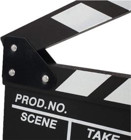 img 3 attached to 🎬 BERON Профессиональная ретро-плёнка Доска для актового переплетения пленки Режиссерский Клапан (Черного цвета) для ТВ и Кино Продукций.