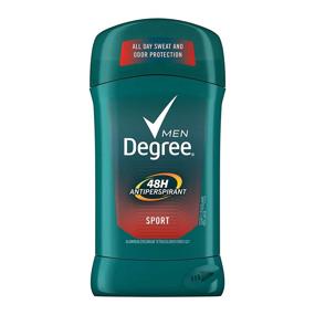 img 4 attached to Degree Men Original Sport Antiperspirant Deodorant Stick - 48-Hour Odor Protection, 2.7 oz