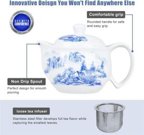 img 2 attached to 🍵 Versatile Removable Infuser Porcelain: Resistant to Heat, Perfect for Chinese Tea!