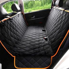 img 4 attached to 🐶 Kytely Upgraded Dog Car Seat Cover: Scratch Proof & Nonslip Backing, Hammock Design - Ideal for Cars, Trucks, and SUVs