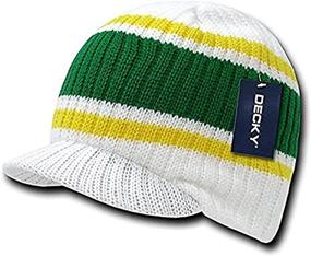 img 1 attached to 🧢 Stylish and Classic: DECKY Stripped College Cap