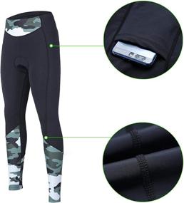 img 2 attached to beroy Women's Cycling Tights with Thicker Padding, Bike Pants for Enhanced Comfort