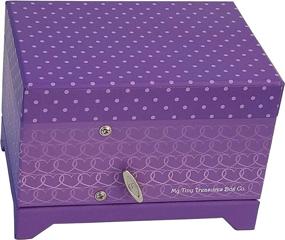 img 1 attached to 🎶 Ballerina Music Box (Heart Ballerina Music Box - Purple) by My Tiny Treasures Box Company