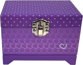 img 2 attached to 🎶 Ballerina Music Box (Heart Ballerina Music Box - Purple) by My Tiny Treasures Box Company