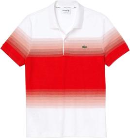 img 1 attached to Lacoste Short Sleeve Regular Corrida Men's Clothing in Shirts