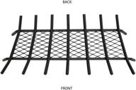 🔥 high-quality pleasant hearth 33-inch black solid steel fireplace grates with ember retainer logo