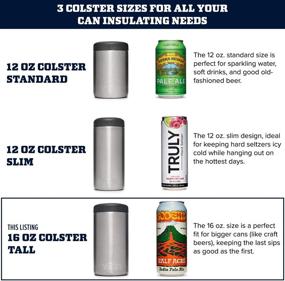 img 3 attached to 🥤 YETI Rambler 16 oz. Colster Tall Can Insulator - Ideal for Tallboys &amp; 16 oz. Cans, in Sleek Black