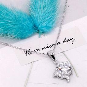 img 2 attached to Haiyin 925 Sterling Silver 12 Constellation CZ Cubic Zirconia Pendant Necklace for Women Girls, 16-inch