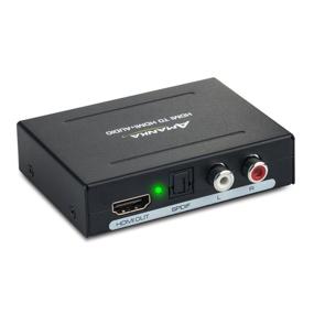 img 4 attached to AMANKA 1080P HDMI Audio Extractor - HDMI to HDMI Audio Optical and RCA(L/R) Stereo Analog Outputs Video Audio Splitter Converter for Ruku, Chromecast, Blu-ray Player, Cable Box, Fire TV, and More