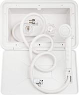 🚿 dura faucet df-sa170-wt rv weatherproof exterior shower box kit - lock and key (white): ultimate outdoor shower solution for your recreational vehicle logo