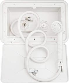 img 4 attached to 🚿 Dura Faucet DF-SA170-WT RV Weatherproof Exterior Shower Box Kit - Lock and Key (White): Ultimate Outdoor Shower Solution for Your Recreational Vehicle