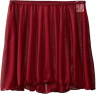 adorable little girls chiffon ruffle pull on wavy dance ballet skirt dancwear costumes - perfect for precious ballerinas! logo