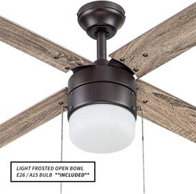 img 1 attached to 🌀 Portage Bay 51450 Chism Ceiling Fan: Stylish 52" Bronze Fan with Powerful Airflow