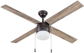 img 4 attached to 🌀 Portage Bay 51450 Chism Ceiling Fan: Stylish 52" Bronze Fan with Powerful Airflow