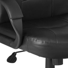 img 1 attached to 🪑 Premium Black LeatherPlus High Back Chair by Boss Office Products - Ultimate Executive Comfort