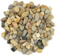 🪨 premium 5lbs mixed color river pebbles: perfect for aquariums, landscaping, home decor, and more! логотип