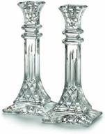 🕯️ waterford lismore clear candle sticks, 9" high - elegant and timeless décor logo