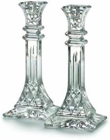 img 1 attached to 🕯️ Waterford Lismore Clear Candle Sticks, 9" High - Elegant and Timeless Décor