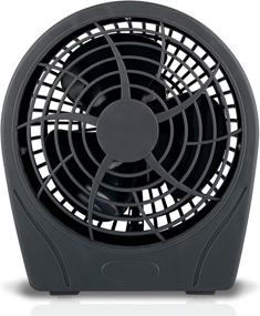 img 4 attached to 🌬️ Optimus F-0622: High-Performance 6-Inch 2-Speed Personal Fan in Charcoal