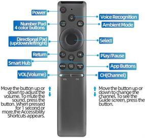 img 1 attached to Универсальный голосовой пульт дистанционного управления Gvirtue для телевизоров Samsung - Все Samsung LCD LED QLED HDTV 3D 4K 8K UHD Smart TV с кнопками Netflix и Prime Video