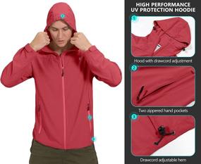 img 2 attached to 🌞 Men's Hiking Summer Shirts: Little Donkey Andy UPF 50+ Sun Protection Stretch Breathable Jackets Hoodie