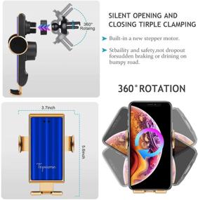 img 3 attached to Wireless Auto Clamping Charging IPhone11 11ProMax Portable Audio & Video