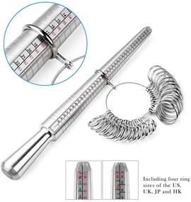 img 1 attached to Accurate LUUFAN Ring Sizer Measuring Tool Set for Precise Jewelry Making Finger Sizing and Zooming In/Out