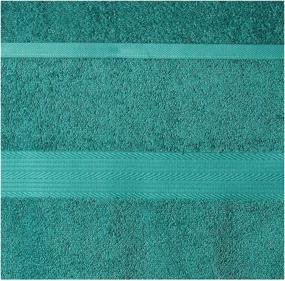 img 2 attached to 🛀 Teal 4-Pack Amazon Basics Fade-Resistant Cotton Bath Towel