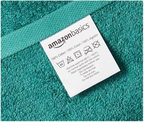 img 1 attached to 🛀 Teal 4-Pack Amazon Basics Fade-Resistant Cotton Bath Towel