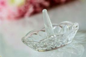 img 2 attached to 💍 Barski - Cut Crystal - Ring Holder - 3.25" Tall - European Craftsmanship