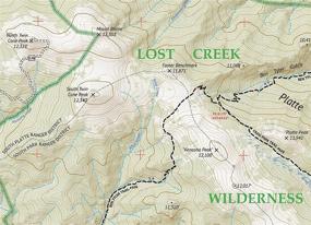 img 2 attached to Lost Creek Wilderness Colorado Topographic