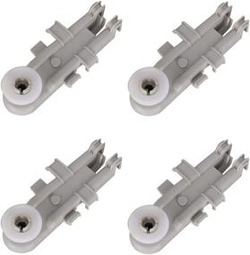 img 4 attached to Durable 4-Pack of WP8268743 Upper Rack Wheel Replacement for KitchenAid Whirlpool Dishwasher - Ultimate Solution for Dishwasher Rack Repairs: Replaces AP6012252, PS11745459, 830899, WP8268743VP