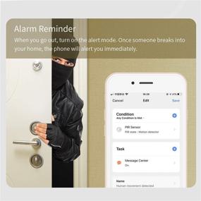 img 1 attached to 📡 Смарт Wi-Fi Датчик Движения: Внутренний Детектор Безопасности с Диапазоном 23 фута, Поддержка Wi-Fi 2.4 ГГц (3.7 В 450 мАч)