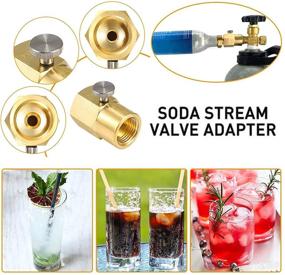 img 1 attached to 🥤 Soda Stream Refill Bottle Co2 Cylinder Cartridges: CGA320 Adapter Kit for Sodastream Machine Tank Refills and Replacement Accessories