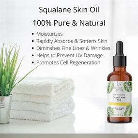 img 2 attached to 🌿 High-Quality 100% Squalane Skin Oil - Luxurious, All-Natural Formula for Body, Face, Skin & Hair - Suitable for All Skin Types