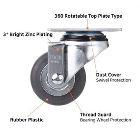 img 3 attached to 🦖 T REX CASTER - Plastic Casters with High Capacity