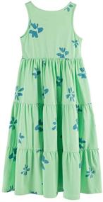 img 3 attached to 👗 2-Pack Sleeveless Cotton Dresses for Girls' Clothing - UNACOO Dresses