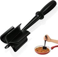 🔪 professional multifunctional heat resistant nylon meat chopper - ideal for ground beef, hamburger, ground turkey, and more. safe for non-stick cookware. logo