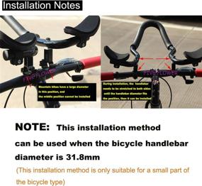 img 1 attached to 🚲 FIVE FLOWER Bicycle Aero Bars: Convenient Armrest Handlebars for Mountain or Road Bikes