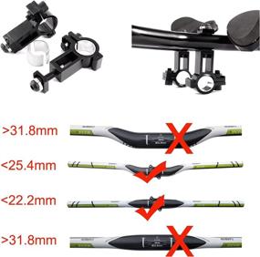 img 3 attached to 🚲 FIVE FLOWER Bicycle Aero Bars: Convenient Armrest Handlebars for Mountain or Road Bikes