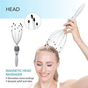 img 2 attached to 💆 Revitalize Your Scalp with the Updated Daiwa Felicity 5-in-1 Electric Vibrating Head Scalp Massager Set (2019 Edition)