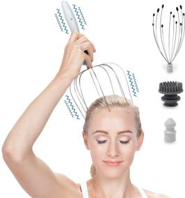 img 4 attached to 💆 Revitalize Your Scalp with the Updated Daiwa Felicity 5-in-1 Electric Vibrating Head Scalp Massager Set (2019 Edition)